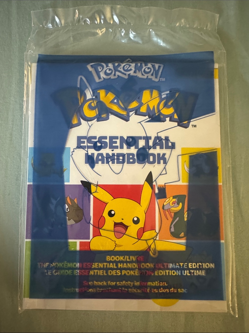 McDonald’s Pokémon Essential Handbook - Pikachu Cover - Blue/Yellow/Red